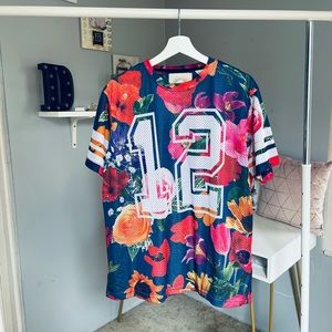 Decibel beautiful tropical floral  jersey for men size L